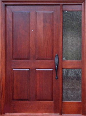 mahogany custom door